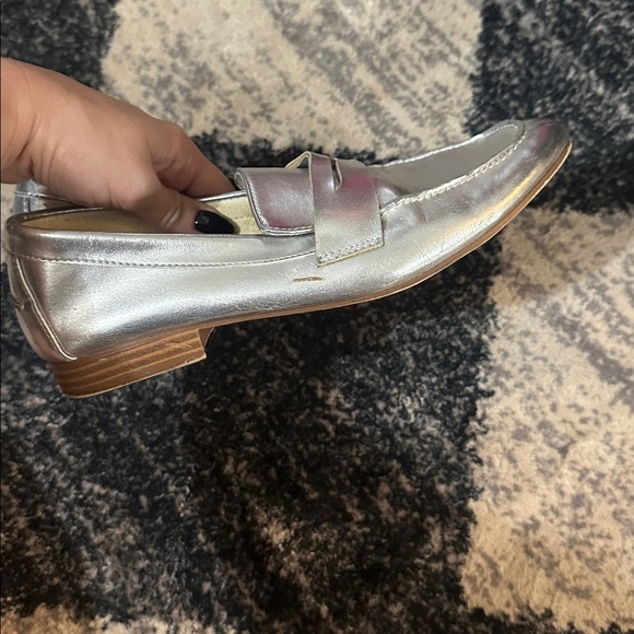 Forever 21 Metallic Silver Loafers - Picture 3 of 5